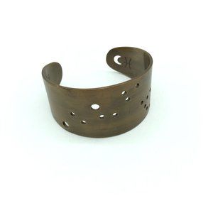 Scout Astrological Zodiac Cuff Bracelet Pisces Brass Wide Constellation Cutout